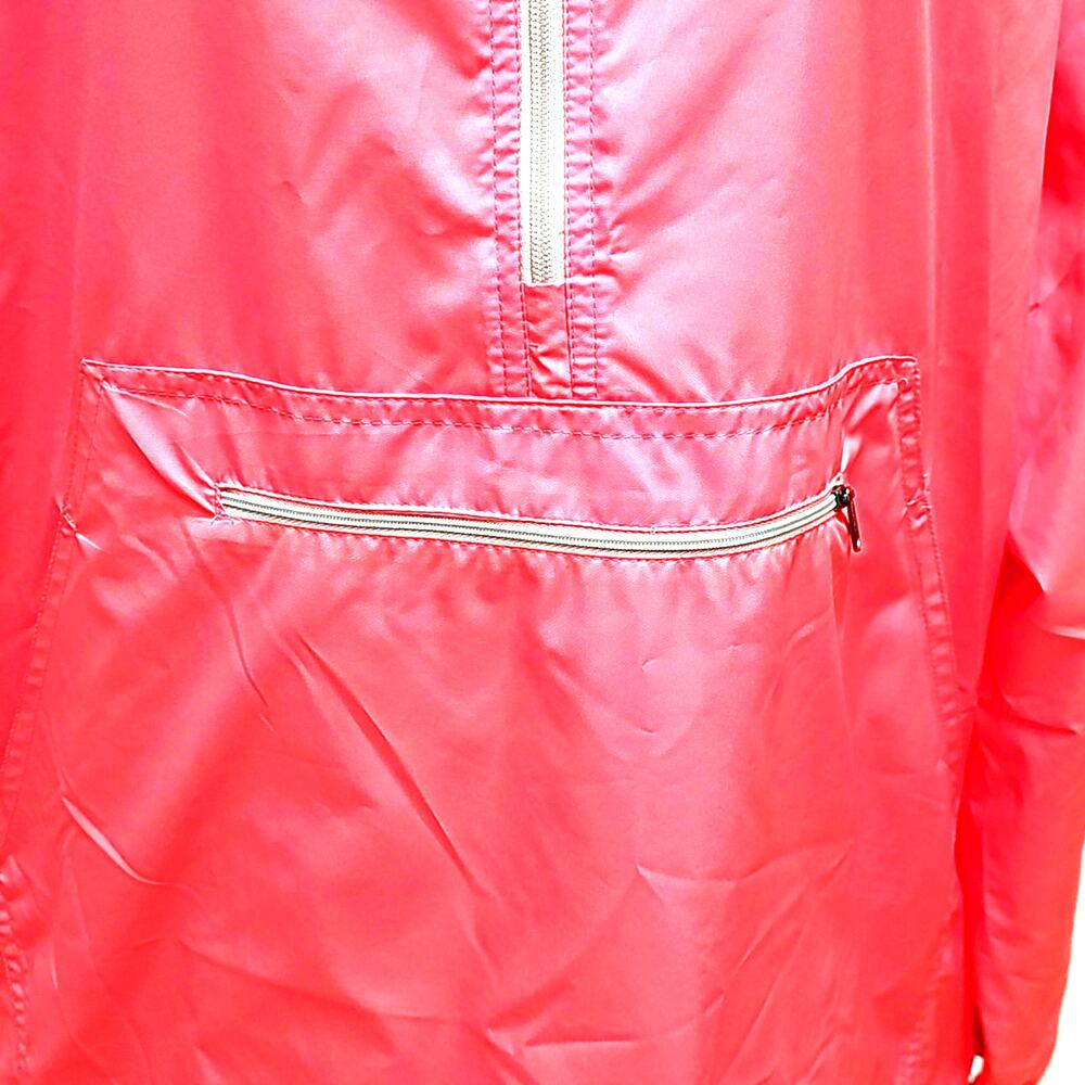 Charles River Unisex 1/4 Zip w/Zip Pocket Light Coral Rain Wear Hoodie Size XXXL - Picture 7 of 10